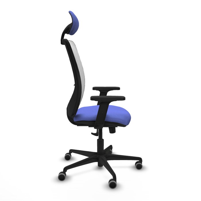 PIQUERAS Y CRESPO Silla de oficina Zulema con mecanismo Sincro, Azul claro y Blanco PIQUERAS Y CRESPO Silla de oficina Zulema con mecanismo Sincro, Azul claro y Blanco