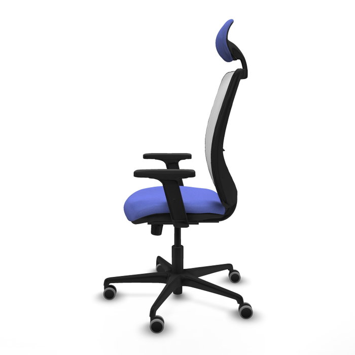 PIQUERAS Y CRESPO Silla de oficina Zulema con mecanismo Sincro, Azul claro y Blanco PIQUERAS Y CRESPO Silla de oficina Zulema con mecanismo Sincro, Azul claro y Blanco