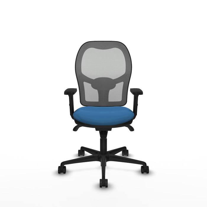 PIQUERAS Y CRESPO Silla de oficina Jorquera con mecanismo Sincro Azul claro y Gris