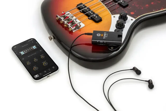IKMULTIMED Tonex Plug Amplificador de Auriculares para Guitarra y Bajo con AI Machine Modeling