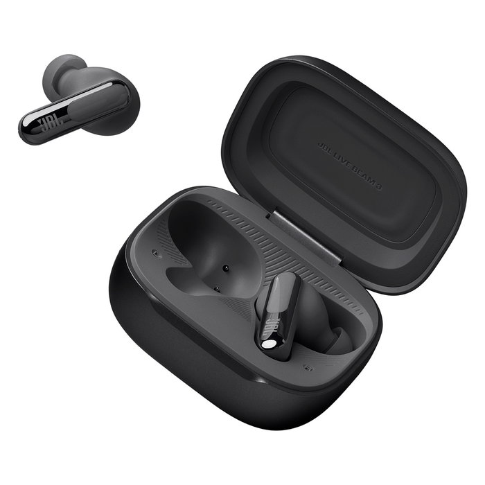 JBL Live Beam 3 - Auriculares Inalámbricos Bluetooth 5.2 Intraaurales, Negro, IP55 Resistente al Agua y Polvo, 24h de Autonomía, Carga Rápida USB-C