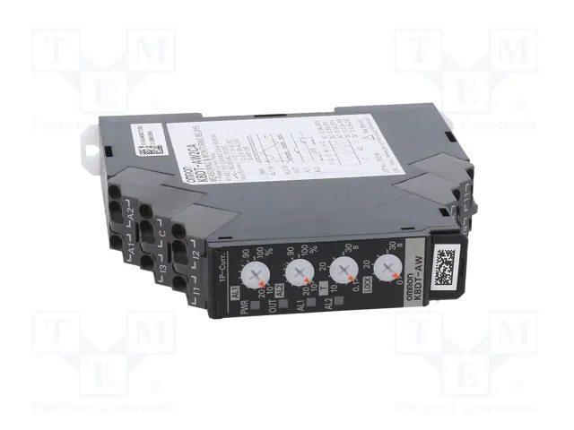 OMRON K8DT-AW2CA Relé de monitorización de corriente AC/DC