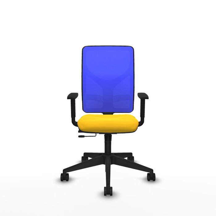 PIQUERAS Y CRESPO Silla de oficina Motilla con mecanismo Sincro/Traslack, Amarillo y Azul PIQUERAS Y CRESPO Silla de oficina Motilla con mecanismo Sincro/Traslack, Amarillo y Azul