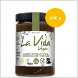 LA VIDA VEGAN Crema Chocolate Avellana 600Gr Bio Vegan