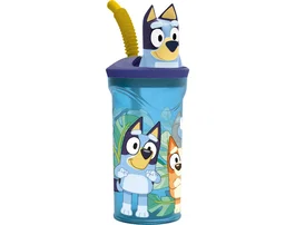 Vaso con Pajita Bluey PVC 3D