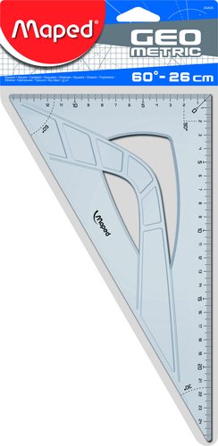 Maped Cartabón Geometric 60º de 26 cm