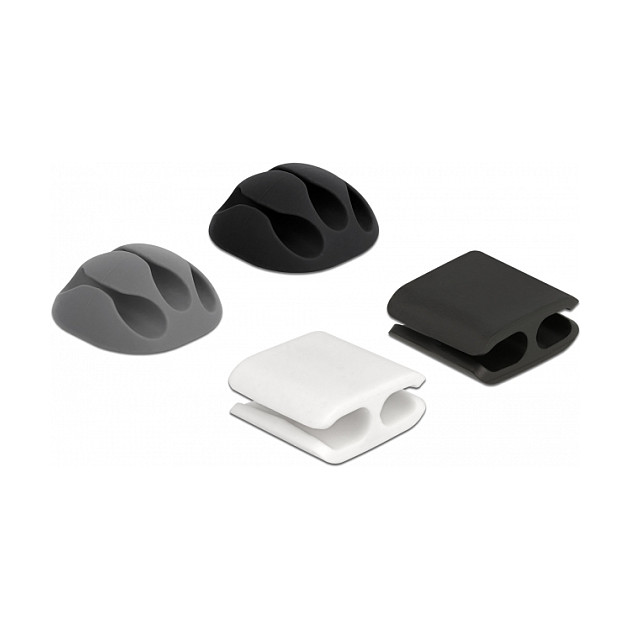 DeLOCK Juego de soporte de cables y clips para cables 4 piezas DeLOCK Juego de soporte de cables y clips para cables 4 piezas