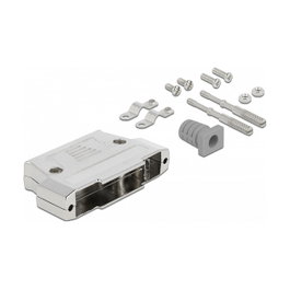 Delock Carcasa metálica para conector D-Sub 37, Plata