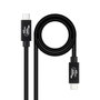 Nanocable Cable USB 4 Gen 3x2 40Gbps 240W USB-C a USB-C 1m Negro