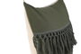 DKD Home Decor Cojín de Algodón Reciclado con Flecos Verde