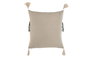 DKD Home Decor Cojín de Algodón Reciclado con Flecos Verde