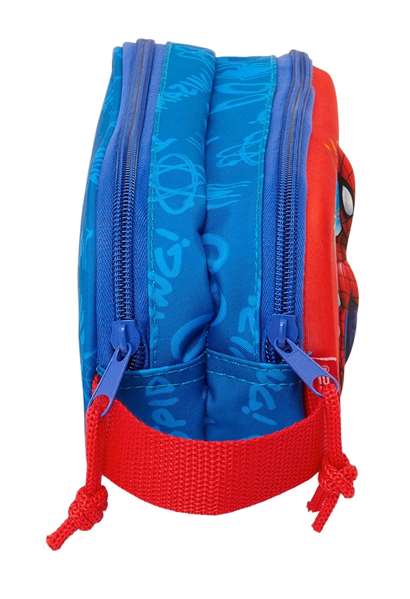 Safta Portatodo Doble 3D Spider-Man 21x8x6 cm