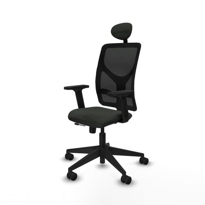 PIQUERAS Y CRESPO Silla de oficina Motilla con mecanismo Sincro/Traslack, Negro PIQUERAS Y CRESPO Silla de oficina Motilla con mecanismo Sincro/Traslack, Negro