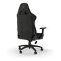 Corsair TC100 RELAXED Silla Gaming, Asiento y Respaldo Acolchados en Tela, Color Negro