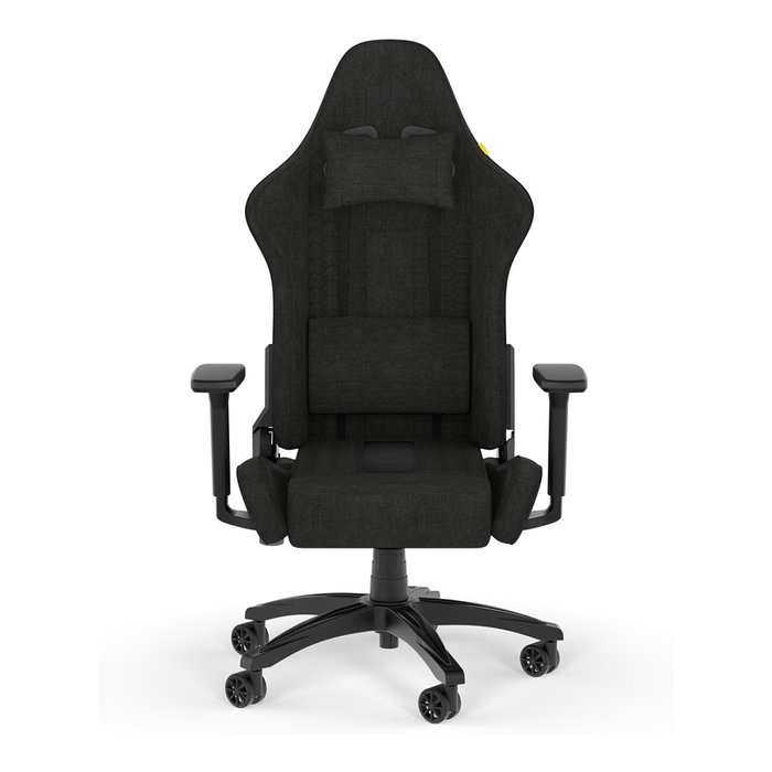 Corsair TC100 RELAXED Silla Gaming, Asiento y Respaldo Acolchados en Tela, Color Negro Corsair TC100 RELAXED Silla Gaming, Asiento y Respaldo Acolchados en Tela, Color Negro