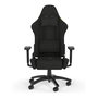 Corsair TC100 RELAXED Silla Gaming, Asiento y Respaldo Acolchados en Tela, Color Negro