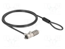 DeLOCK 20967 Candado con combinación para portátil con ranura HP Nano Slot y cable de acero al carbón