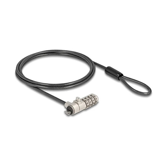 DeLOCK 20967 Candado con combinación para portátil con ranura HP Nano Slot y cable de acero al carbón DeLOCK 20967 Candado con combinación para portátil con ranura HP Nano Slot y cable de acero al carbón