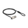 DeLOCK 20967 Candado con combinación para portátil con ranura HP Nano Slot y cable de acero al carbón