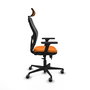 PIQUERAS Y CRESPO Silla de oficina Jorquera Naranja y Negro