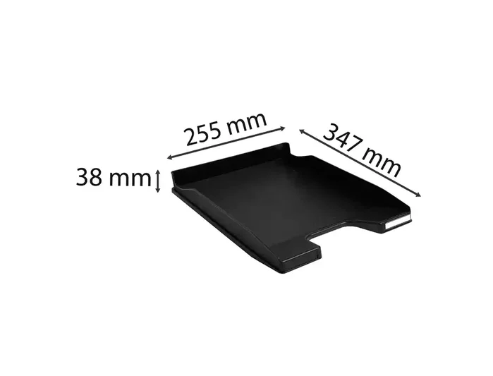 Exacompta Bandeja Sobremesa Midi Combo Plástico Negro 346x255x65 mm