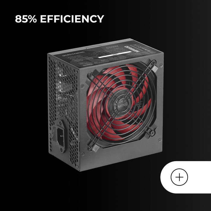 Mars Gaming MPIII650 650W Negro y Rojo