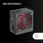 Mars Gaming MPIII650 650W Negro y Rojo