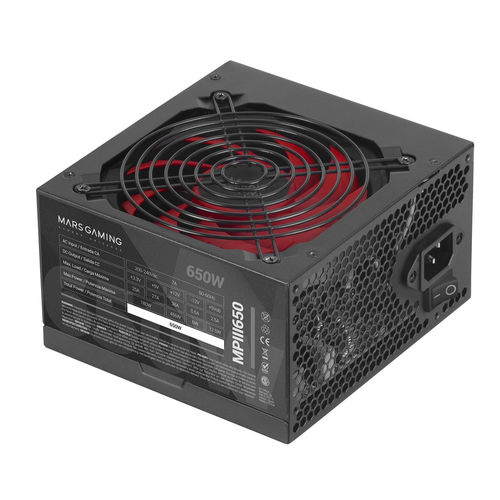 MARS GAMING MPIII650 Fuente Alimentación 650W PFC-Activo 85% ATX 12cm MARS GAMING MPIII650 Fuente Alimentación 650W PFC-Activo 85% ATX 12cm