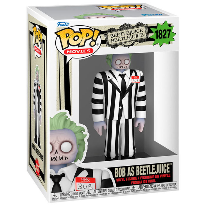 Funko POP Bitelchus Bob as Beetlejuice Figura Vinilo 9cm Caja Regalo