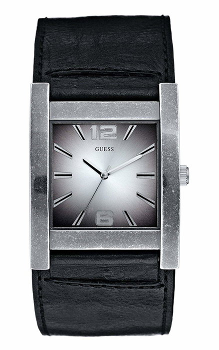 Guess Reloj 80011G3 con Correa de Piel Negra Guess Reloj 80011G3 con Correa de Piel Negra