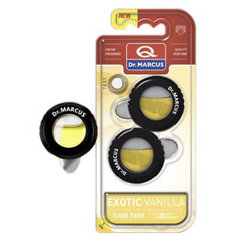 Ambientador para Coche Dr Marcus FRESH POINT EXOTIC VANILLA Vainilla 2,5 ml Plástico (2 Unidades)