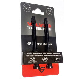Hutchinson Juego de 2 válvulas de aluminio con cono acortado 80mm
