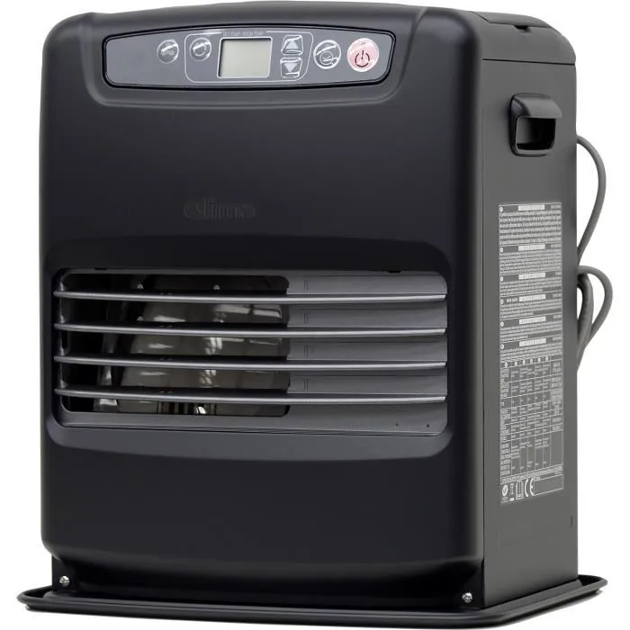 Qlima Estufa de gasóleo electrónica programable, 2500 W, 5 L, Negra