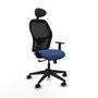 PIQUERAS Y CRESPO Silla de oficina Alocén con mecanismo Sincro, Azul marino y Negro