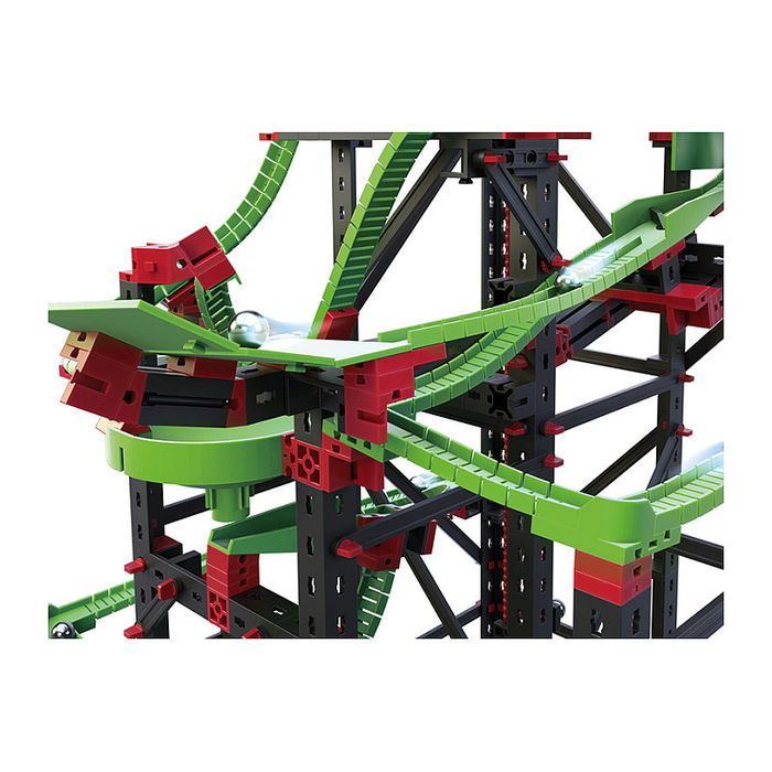 fischertechnik Fischer-Price PROFI Dynamic XXL Juego de Construcción con Pista de Bolas, 1310 Piezas, con Motor, Iluminación y 8 Canicas, para Niños a partir de 9 Años