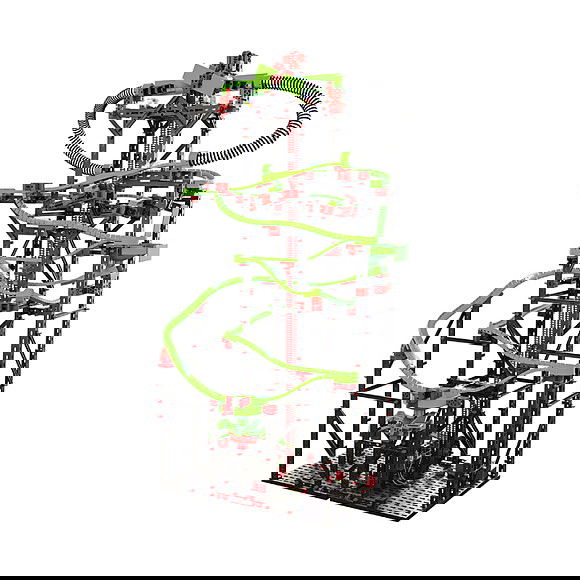 fischertechnik Fischer-Price PROFI Dynamic XXL Juego de Construcción con Pista de Bolas, 1310 Piezas, con Motor, Iluminación y 8 Canicas, para Niños a partir de 9 Años