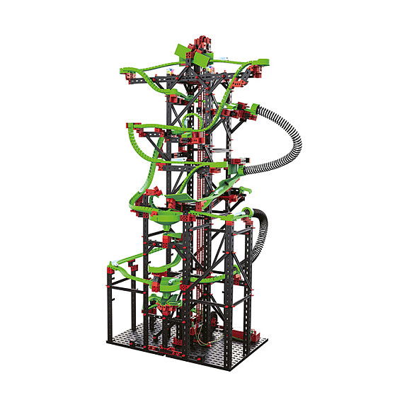 fischertechnik Fischer-Price PROFI Dynamic XXL Juego de Construcción con Pista de Bolas, 1310 Piezas, con Motor, Iluminación y 8 Canicas, para Niños a partir de 9 Años