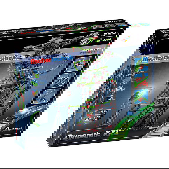 fischertechnik Fischer-Price PROFI Dynamic XXL Juego de Construcción con Pista de Bolas, 1310 Piezas, con Motor, Iluminación y 8 Canicas, para Niños a partir de 9 Años