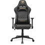 Cougar Armor One V2 Gaming-Stuhl Gold, Silla Gamer con Respaldo Acolchado, Asiento de Cuero/PVC, Negro, Ajuste 4D, 120 kg, CGR-AO2-GLB