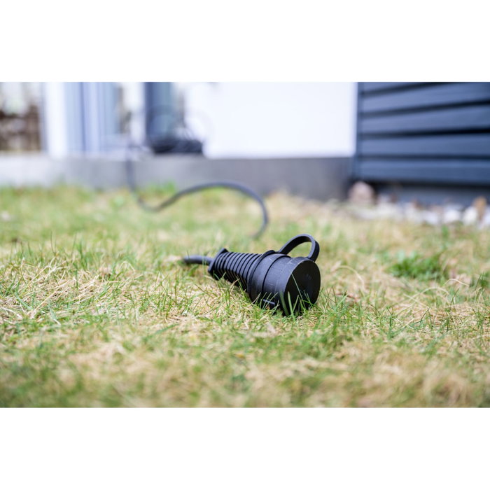Brennenstuhl Cable de Extensión de Goma IP44 10m Negro
