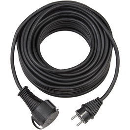 Brennenstuhl Cable de Extensión de Goma IP44 10m Negro