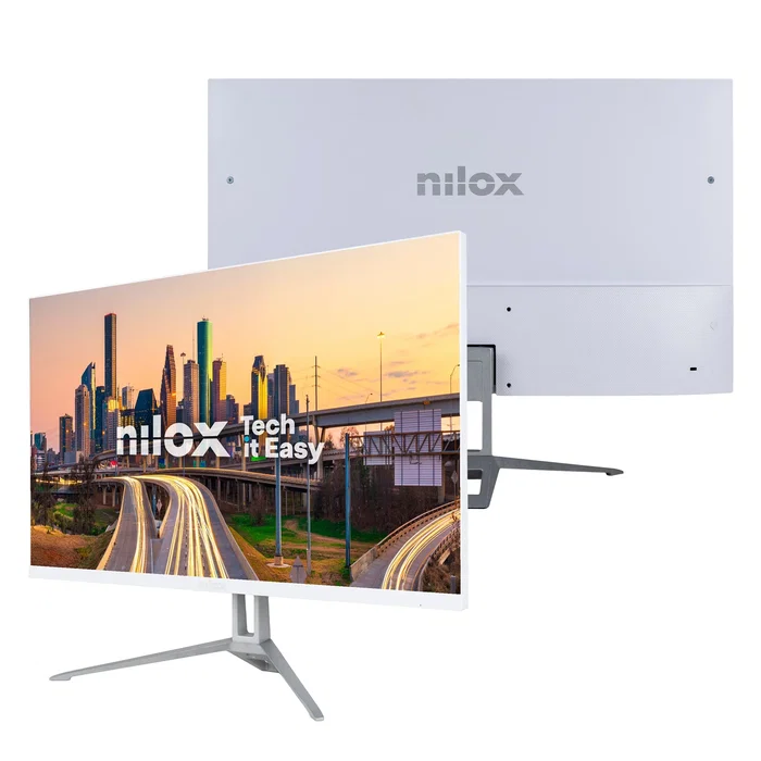 Nilox NXM24FHD100W Monitor Gaming 23.8" IPS, Full HD 1920x1080, 100 Hz, 5 ms, Blanco, Altavoces 2x2W, HDMI, VGA, Montaje VESA Nilox NXM24FHD100W Monitor Gaming 23.8" IPS, Full HD 1920x1080, 100 Hz, 5 ms, Blanco, Altavoces 2x2W, HDMI, VGA, Montaje VESA