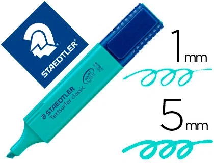 Staedtler Textsurfer Classic Marcador Fluorescente Turquesa (Set de 10) Staedtler Textsurfer Classic Marcador Fluorescente Turquesa (Set de 10)
