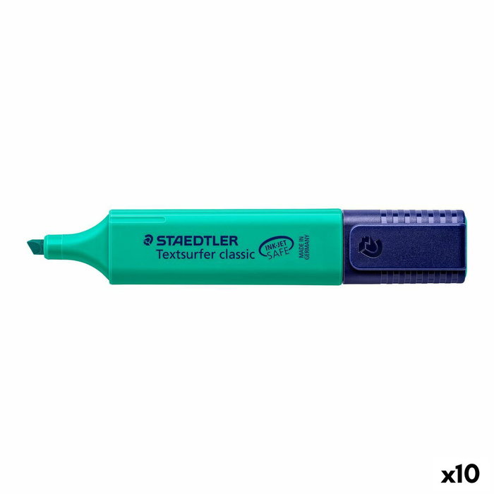 Staedtler Textsurfer Classic Marcador Fluorescente Turquesa (Set de 10)
