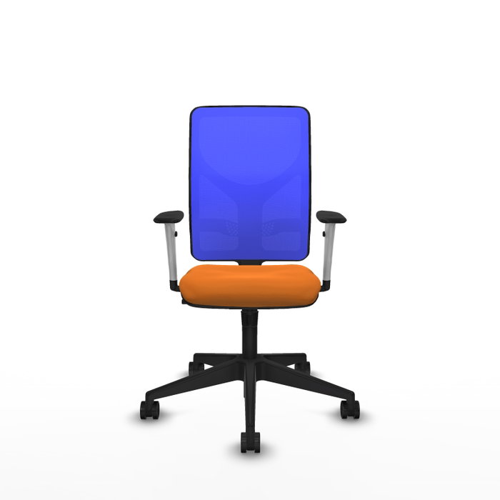 PIQUERAS Y CRESPO Silla de oficina Motilla con mecanismo Sincro, Naranja y Azul PIQUERAS Y CRESPO Silla de oficina Motilla con mecanismo Sincro, Naranja y Azul