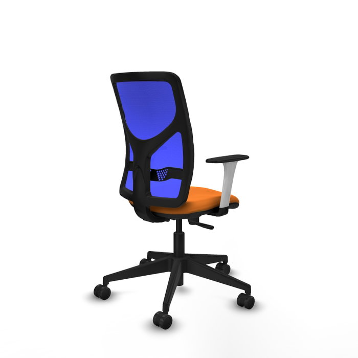 PIQUERAS Y CRESPO Silla de oficina Motilla con mecanismo Sincro, Naranja y Azul PIQUERAS Y CRESPO Silla de oficina Motilla con mecanismo Sincro, Naranja y Azul