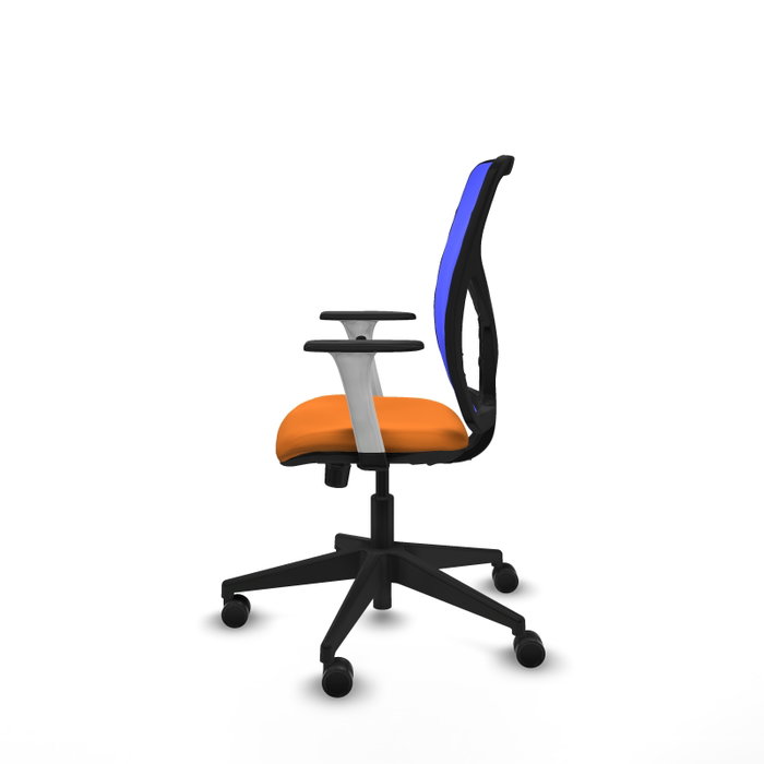 PIQUERAS Y CRESPO Silla de oficina Motilla con mecanismo Sincro, Naranja y Azul PIQUERAS Y CRESPO Silla de oficina Motilla con mecanismo Sincro, Naranja y Azul