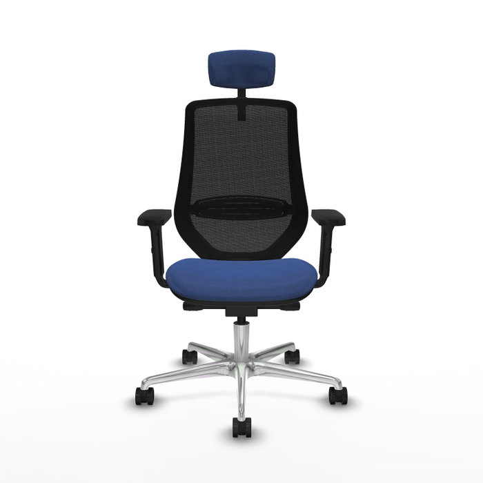 PIQUERAS Y CRESPO Silla de oficina Mardos con mecanismo Sincro/Traslack Azul marino