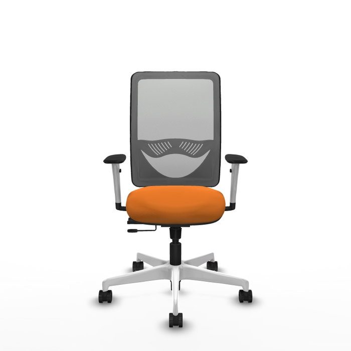 PIQUERAS Y CRESPO Silla de oficina Zulema Naranja y Gris