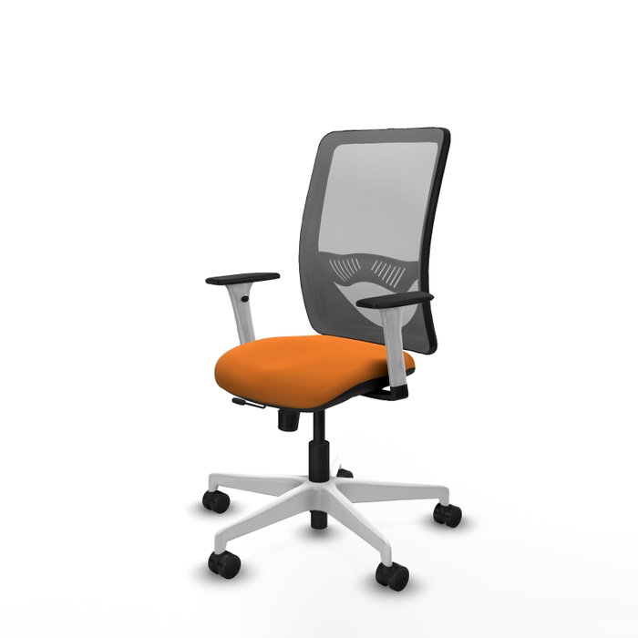 PIQUERAS Y CRESPO Silla de oficina Zulema Naranja y Gris